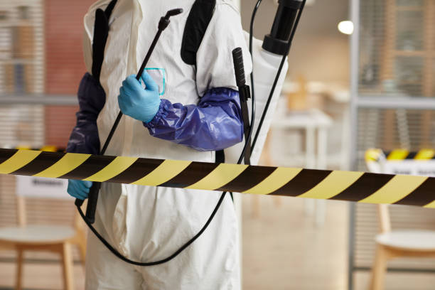 Professional Biohazard Cleanup technician working in Pasadena, TX